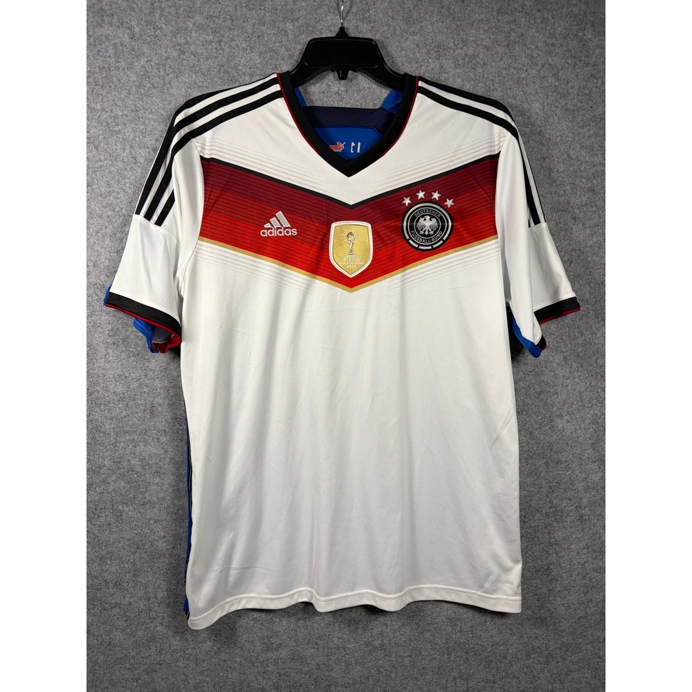 CUSTOMAdidas Germany2014 WorldCup ChampionsJersey Mens White backside blue italy
